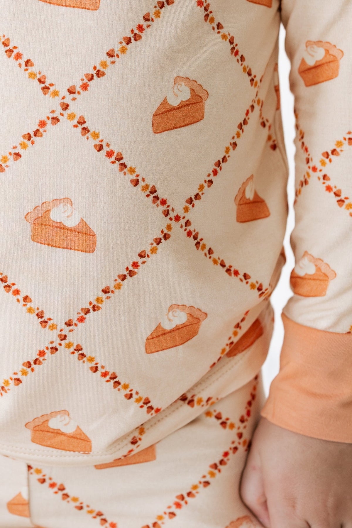 Fall Pie and Leaves Two Piece Set