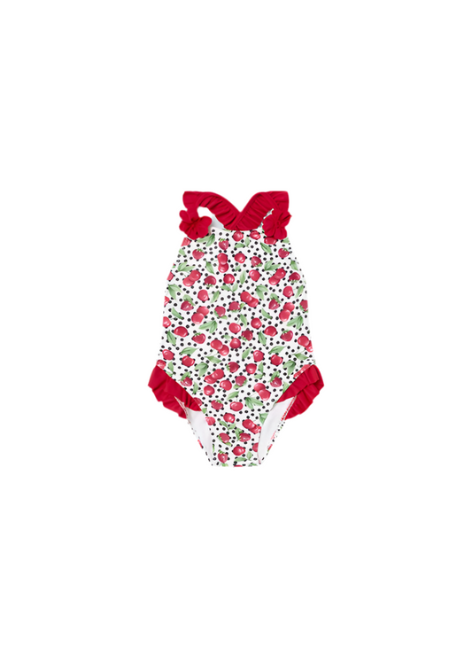 Cherry & Strawberry Printed Swimsuit