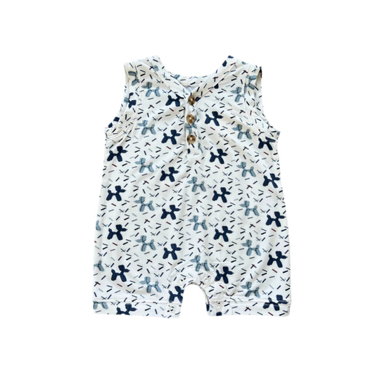 Balloon Dogs Bamboo Sleeveless Romper