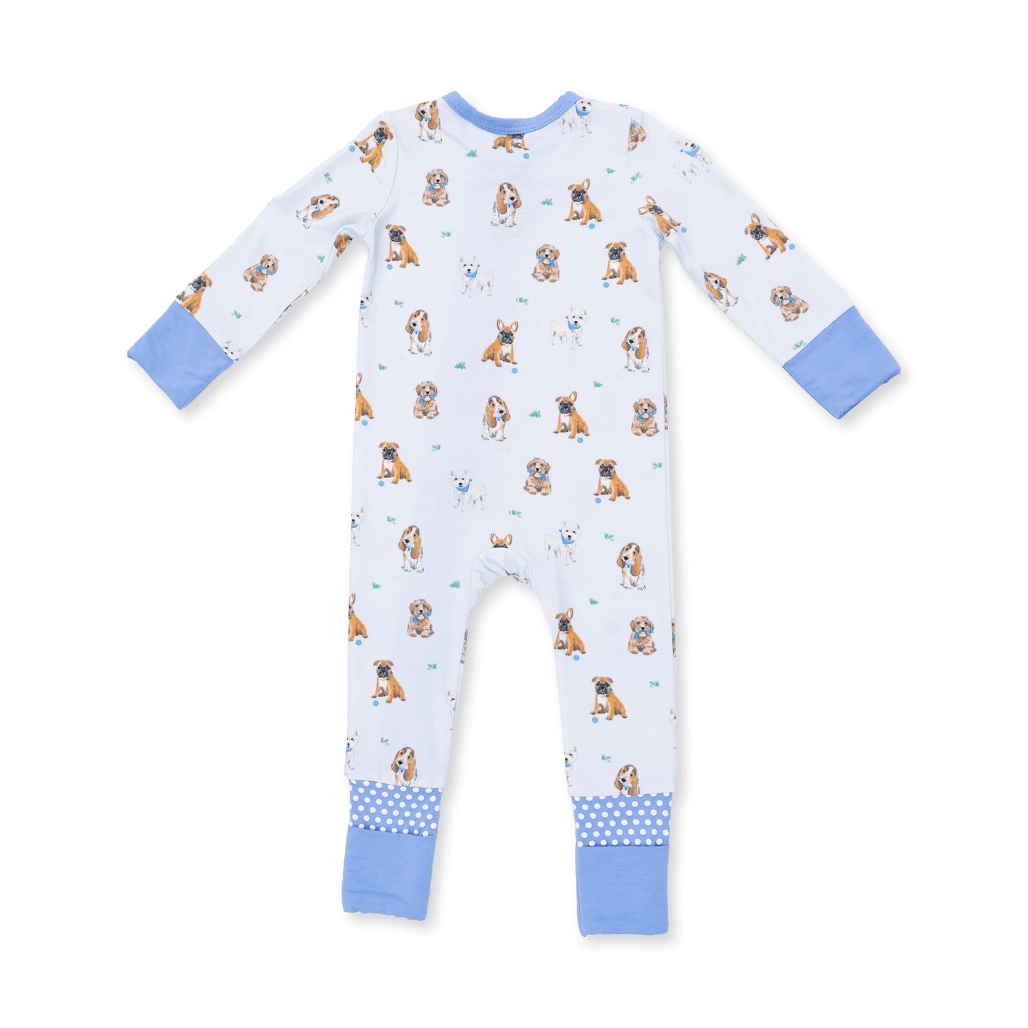 Bestie Dogs Blue Convertible Romper