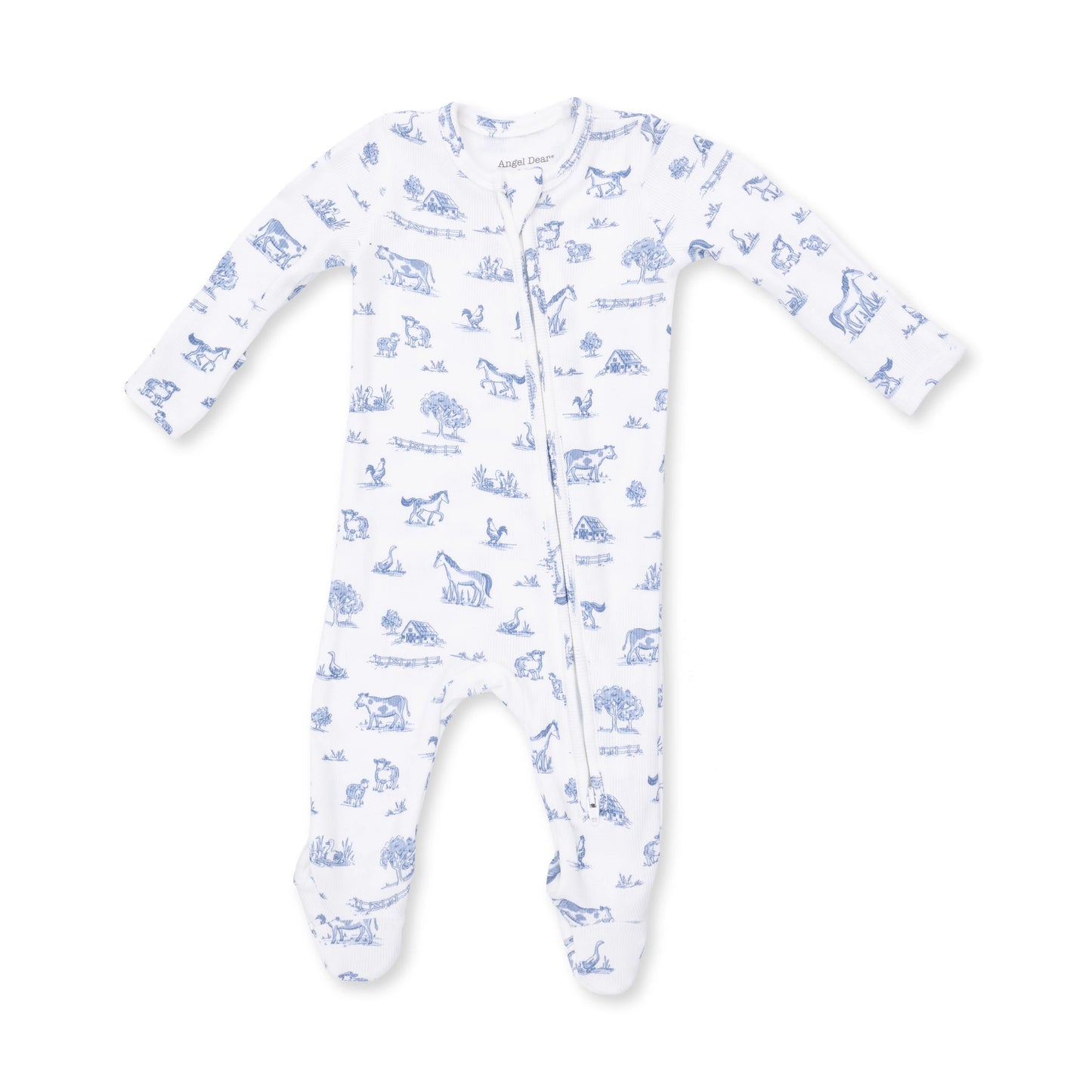 Farm Friends 2 Way Zipper Footie