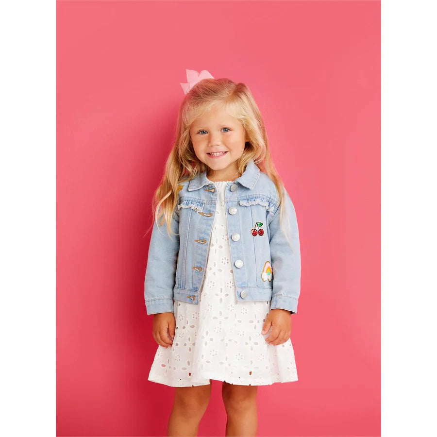 Ruffle Patch Toddler Denim Jacket