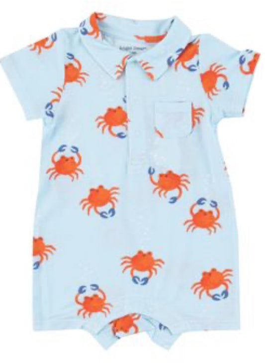 Crabby Cuties Bamboo Polo Shortie