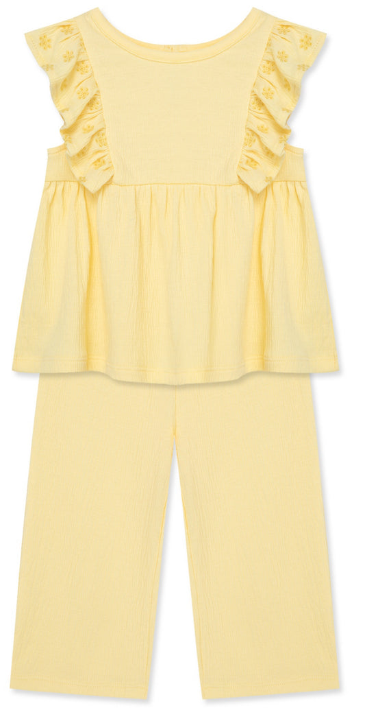 Yellow 2-Piece Pant Set