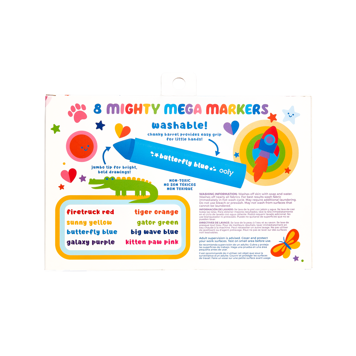 Mighty Mega Jumbo Markers Set of 8