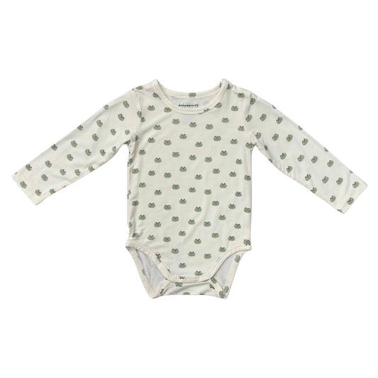 Long Sleeve Bodysuit & Pocket Pants Set Miniature Frogs