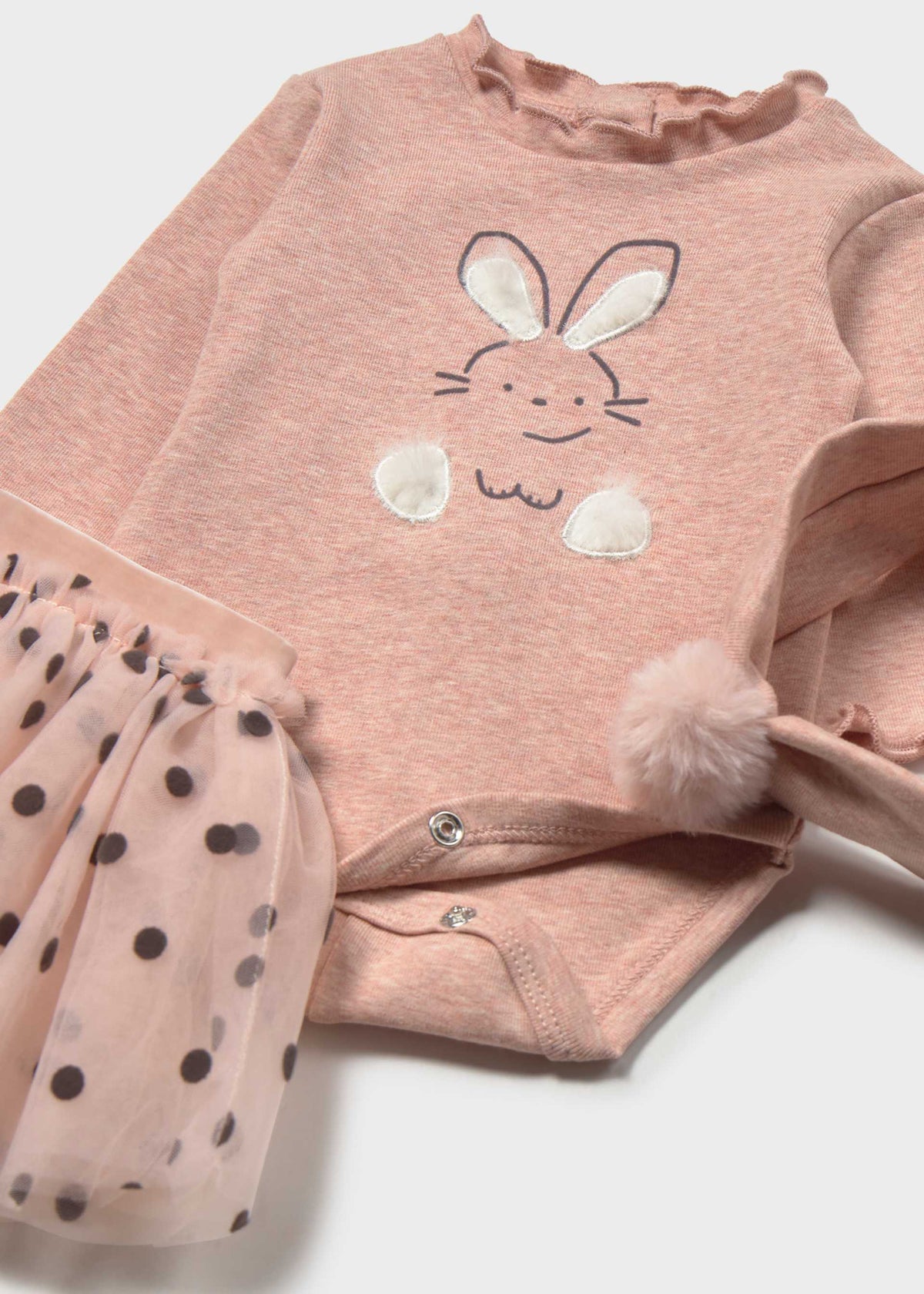 Bunny Bodysuit with Polka Dot Tutu Set