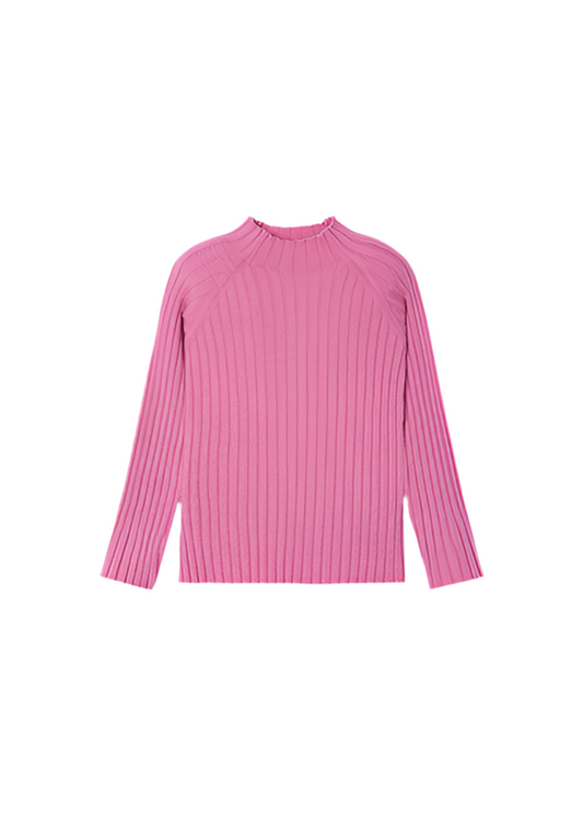 Rib Mock Neck Sweater