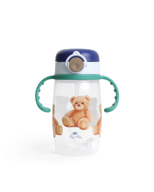 Itzy Sips Bear Straw Cup With Snap Close Lid