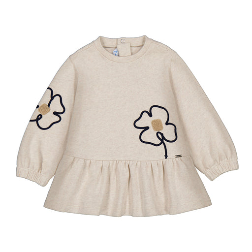 Cream Sweatshirt Dress