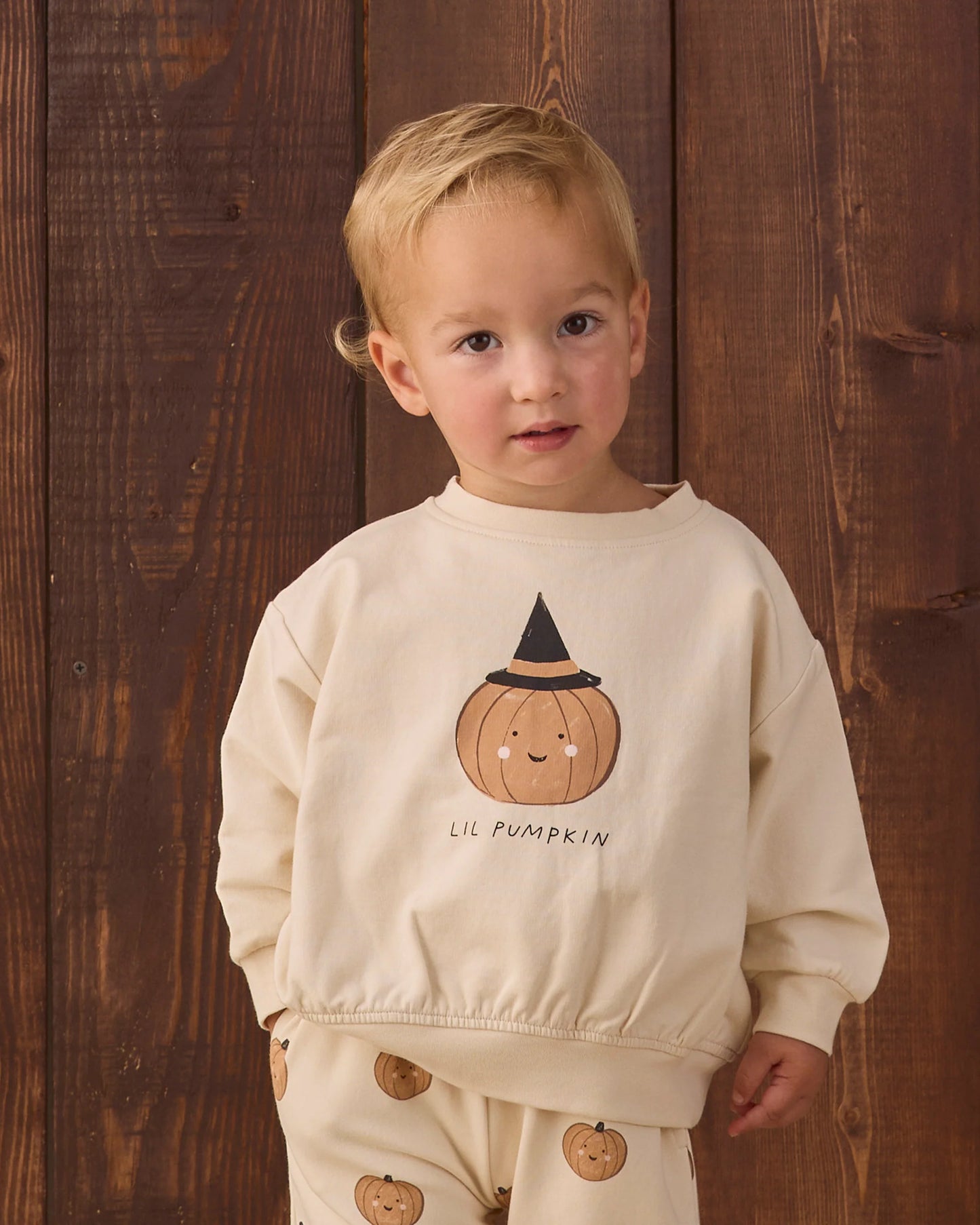 Relaxed Fleece Sweatshirt & Sweatpant Set Lil Pumpkin
