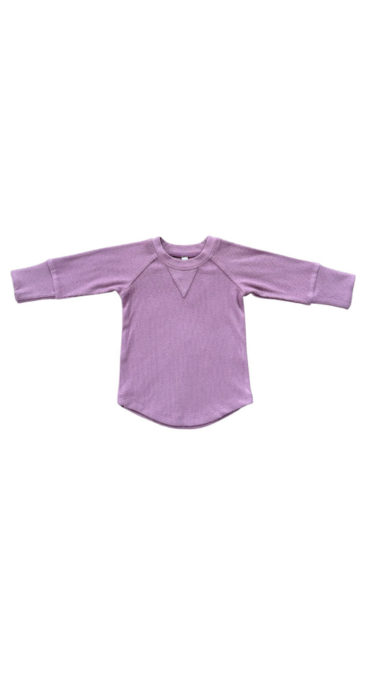 Dusky Orchid Ribbed Top