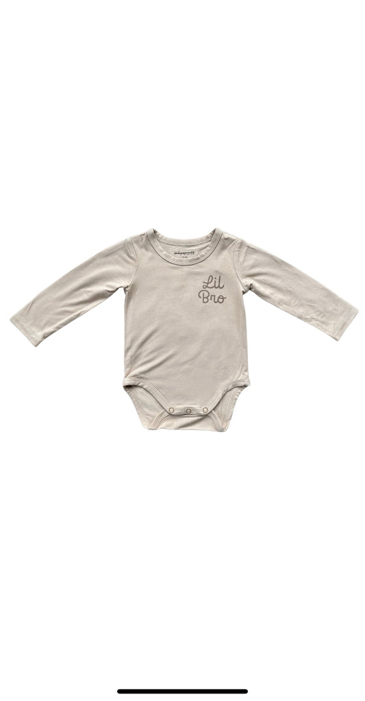 Lil Bro Long Sleeve Bodysuit - Desert