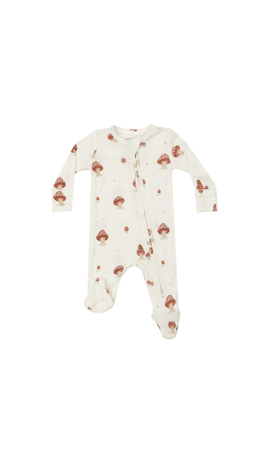 Mushrooms 2 Way Zipper Footie