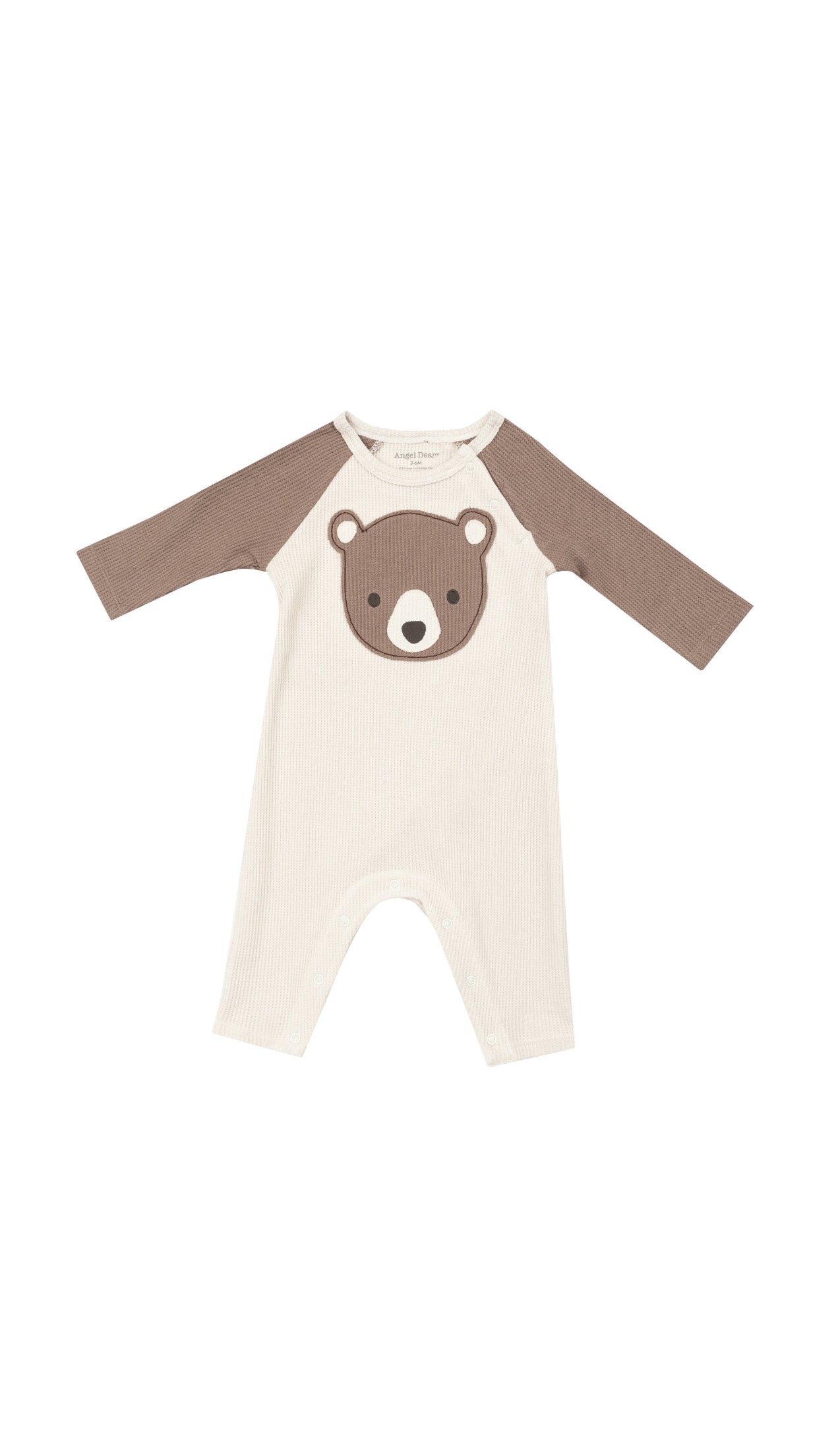 Baby Bear Appliqué Raglan Romper