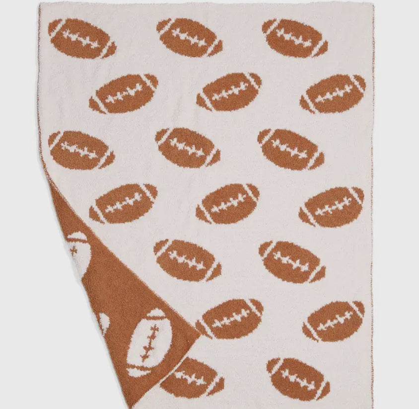 Children’s Football Pattern Throw Blanket