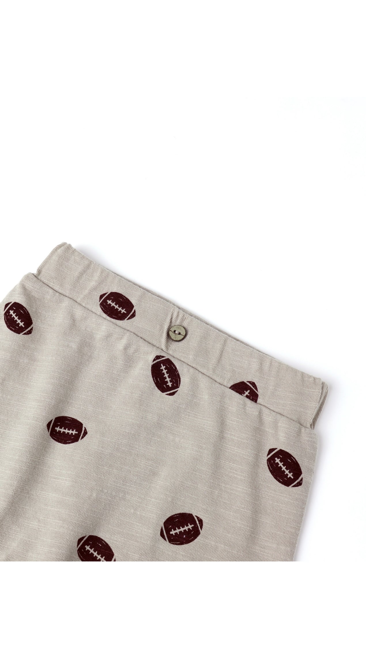 Long Sleeve Tee & Pant Set Footballs