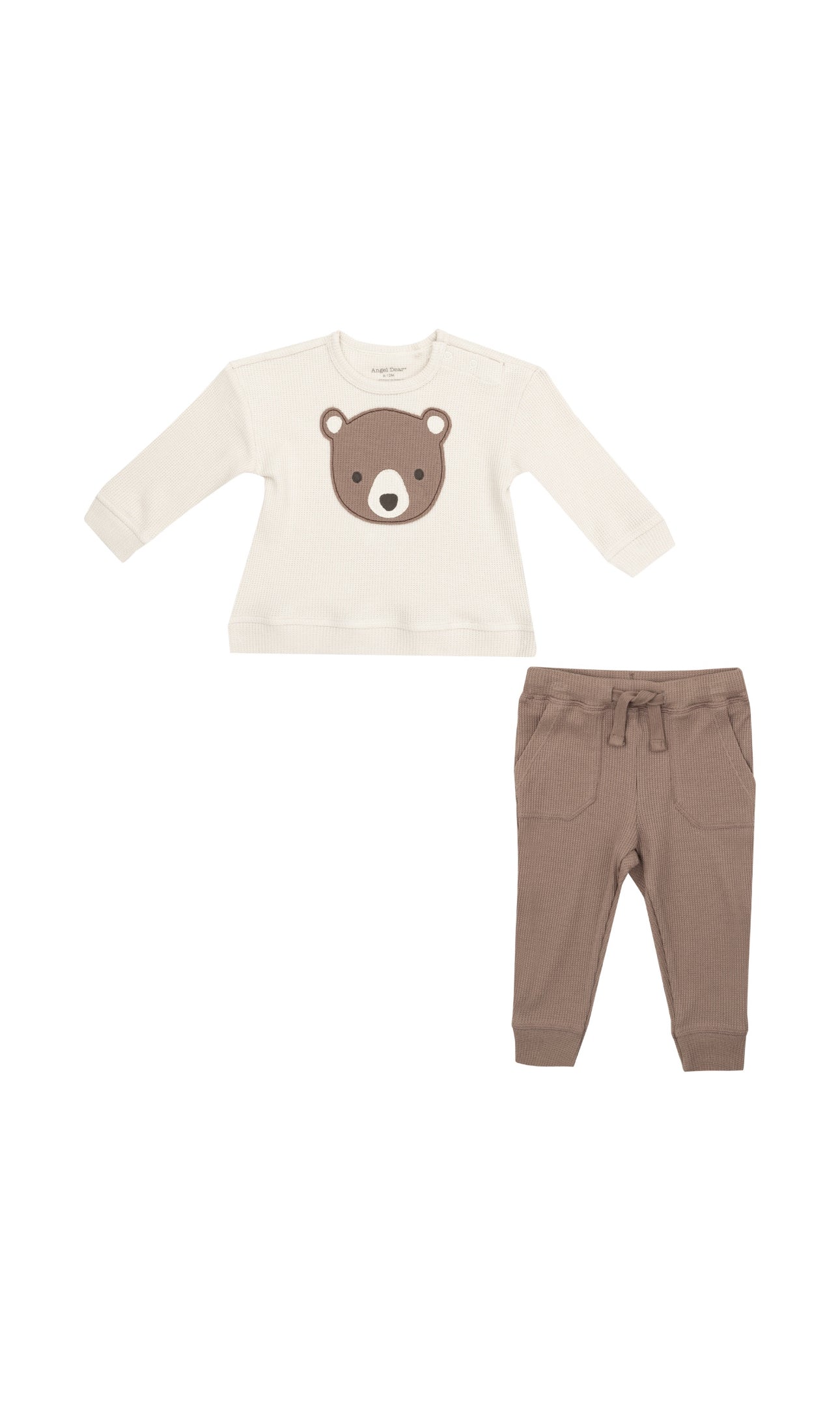 Baby Bear Appliqué Sweatshirt & Jogger Set