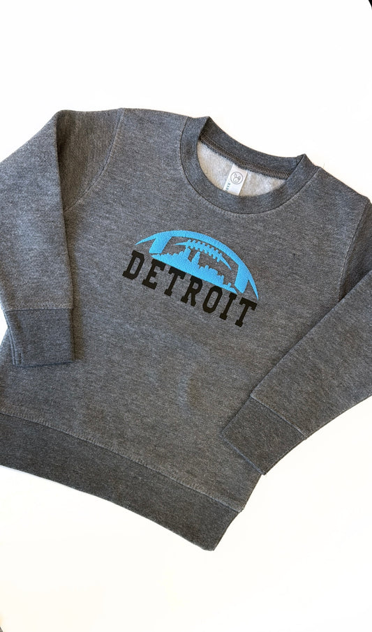 Detroit Skyline Football Sweatshirt