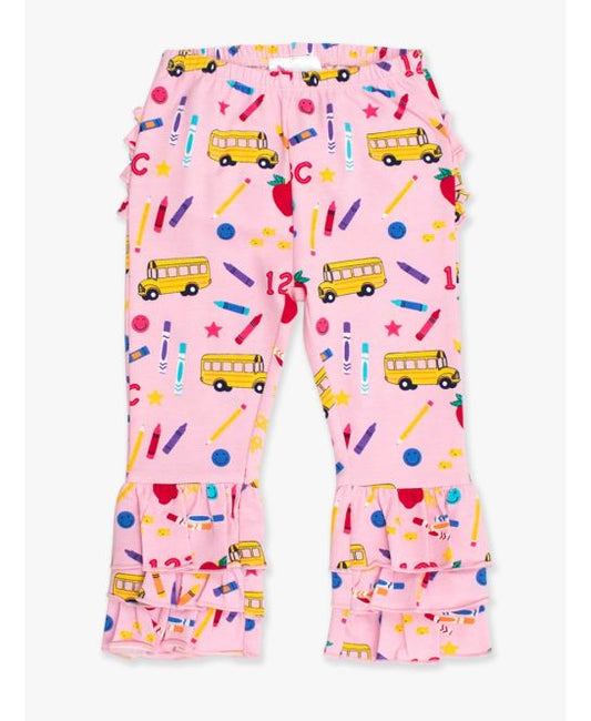 Pink School House Flare Pants