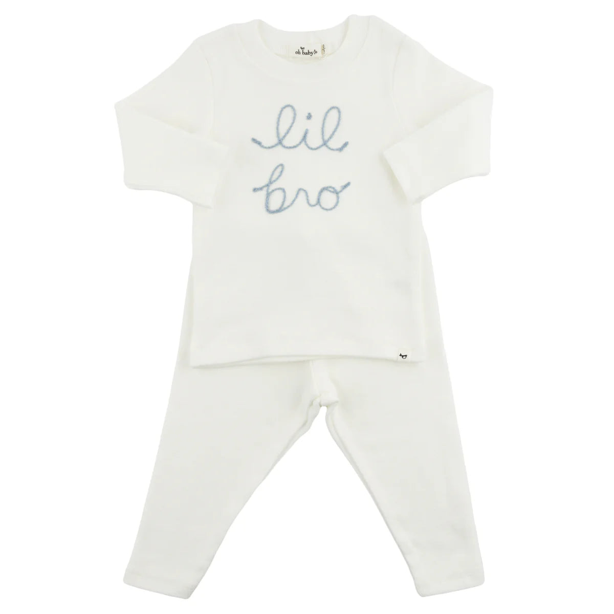 oh baby! Two Piece Set - Lil Bro in Fog - Cream