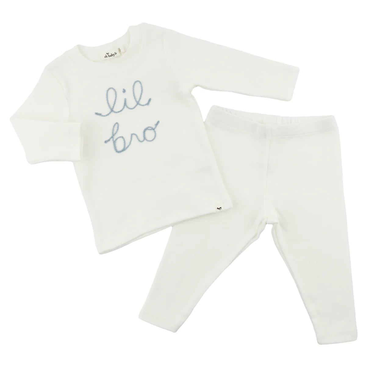 oh baby! Two Piece Set - Lil Bro in Fog - Cream