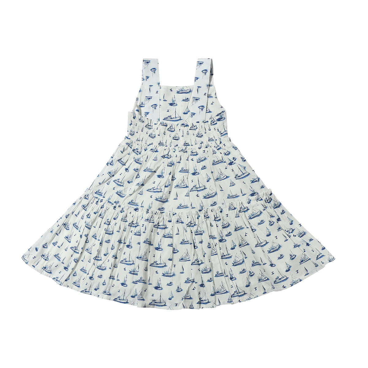 Sloane Dress Nautical Boats