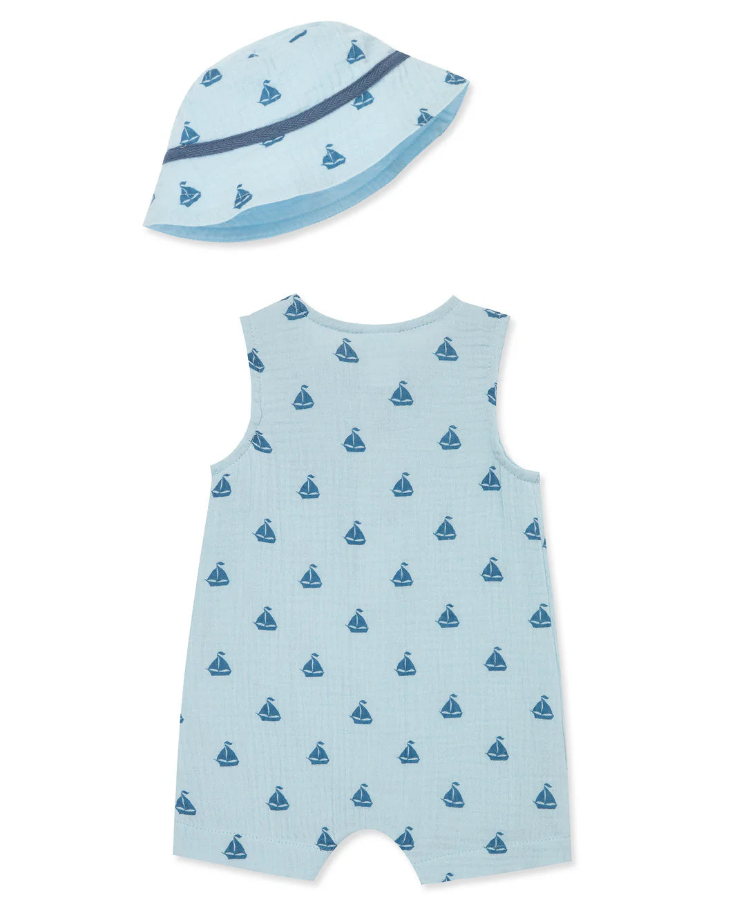 Sailboat Romper W/Hat