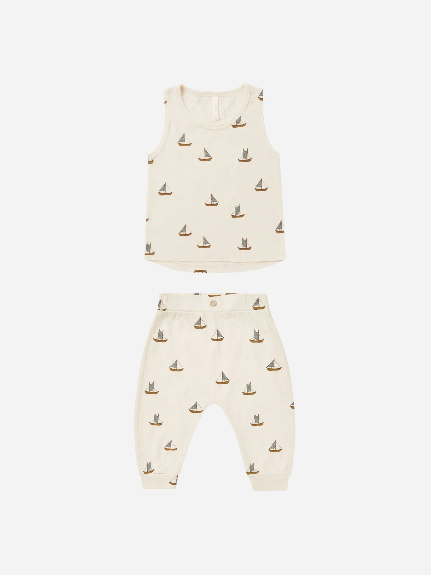 Tank + Slouch Pant Set || Sailboats