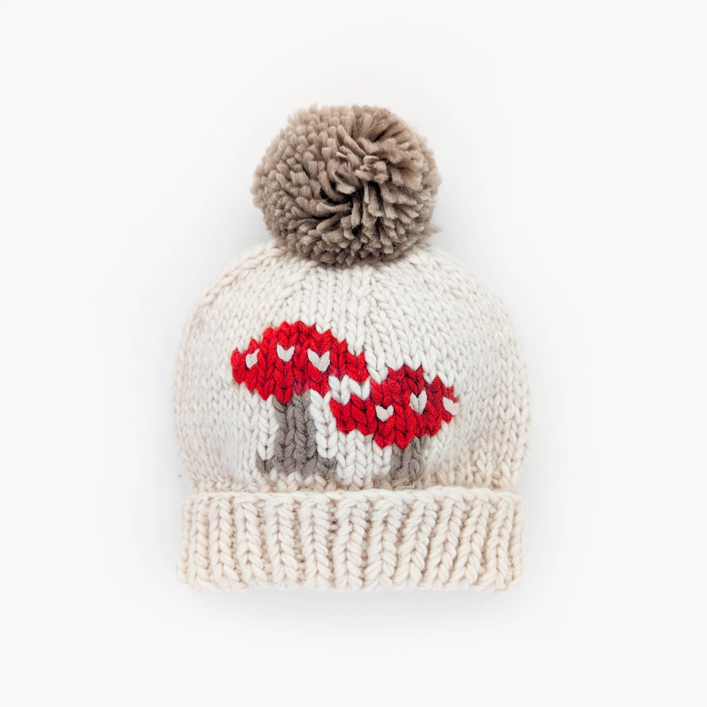 Mushroom Natural Beanie Hat