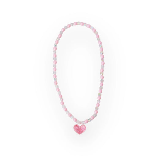 Pink Floating Heart Necklace