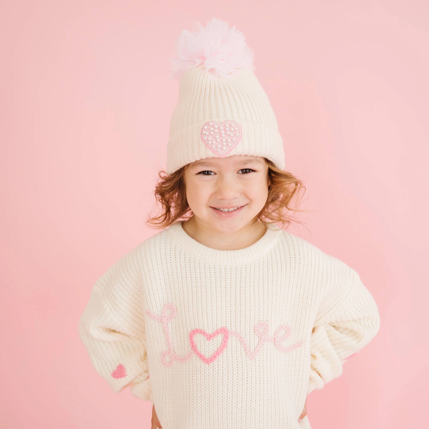 Ditsy Love Valentine’s Day Knit Sweater