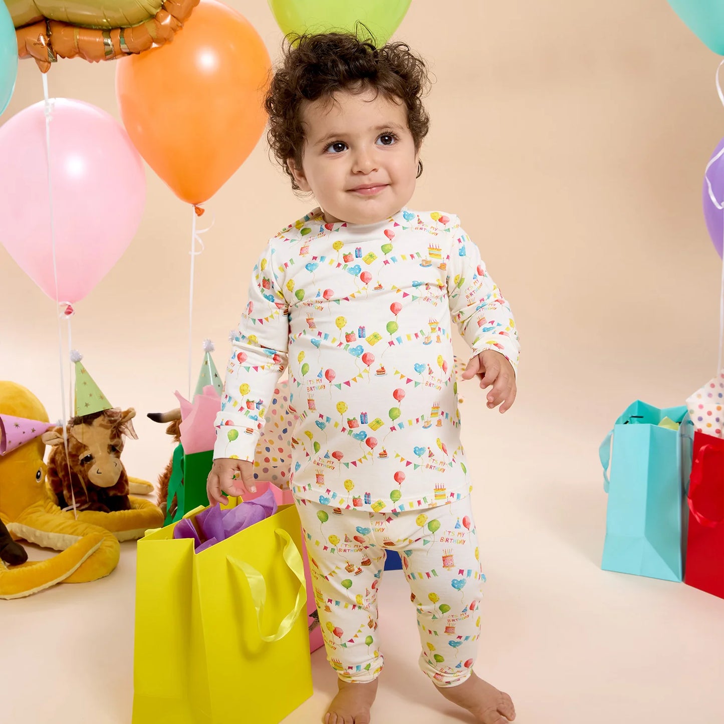 Birthday Babe Modal Magnetic Long Sleeve Long Pant PJ Set