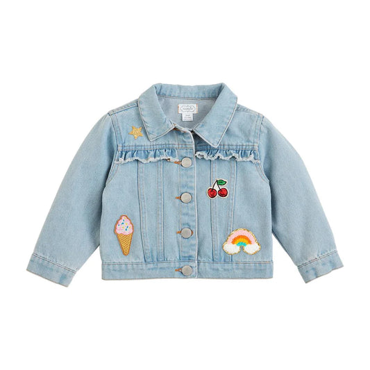 Ruffle Patch Toddler Denim Jacket