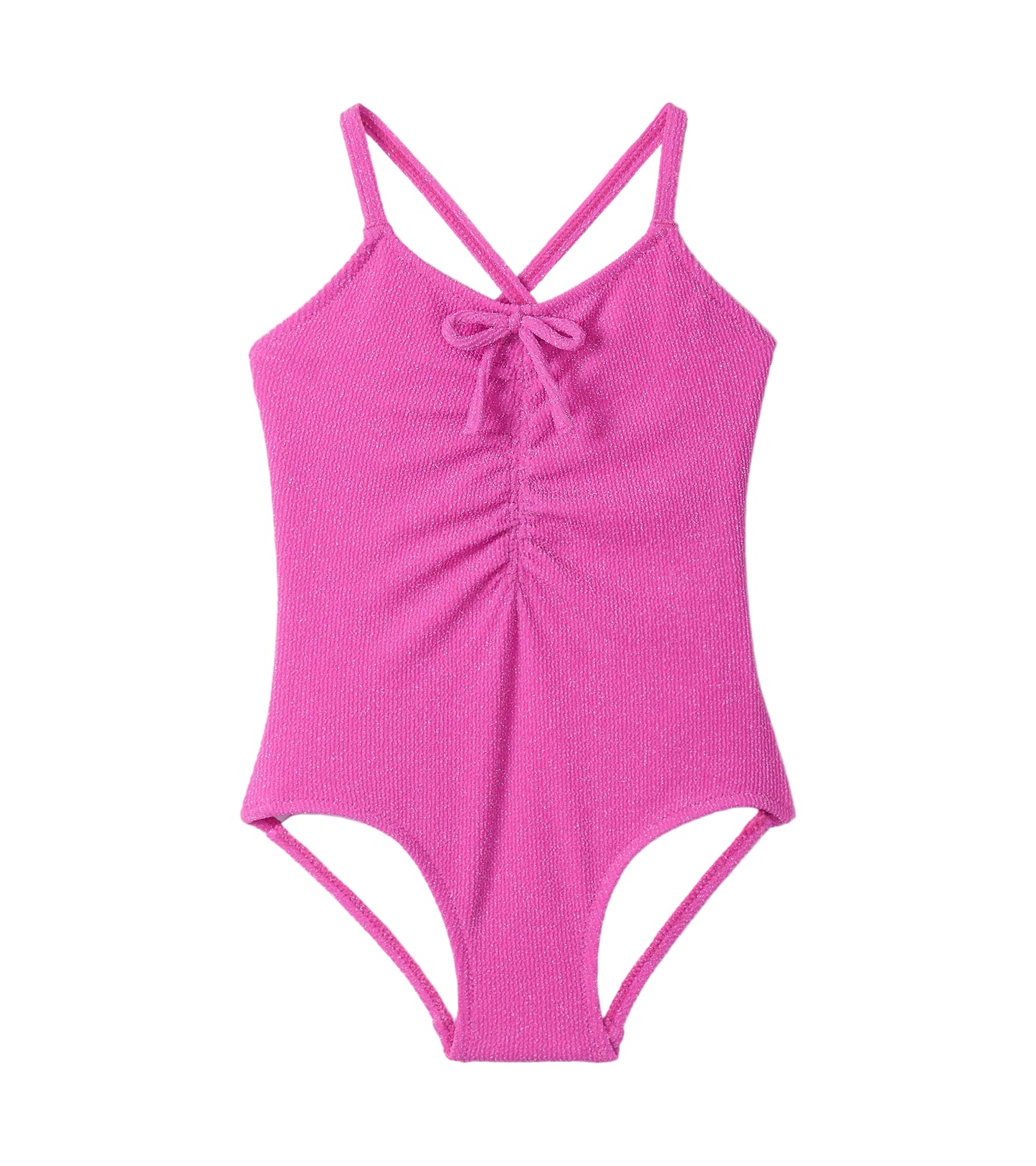 Rose Violet Ruched Front Swimsuit