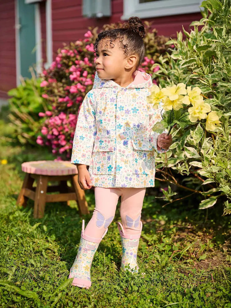 Little Garden Chicks Snap Rain Coat