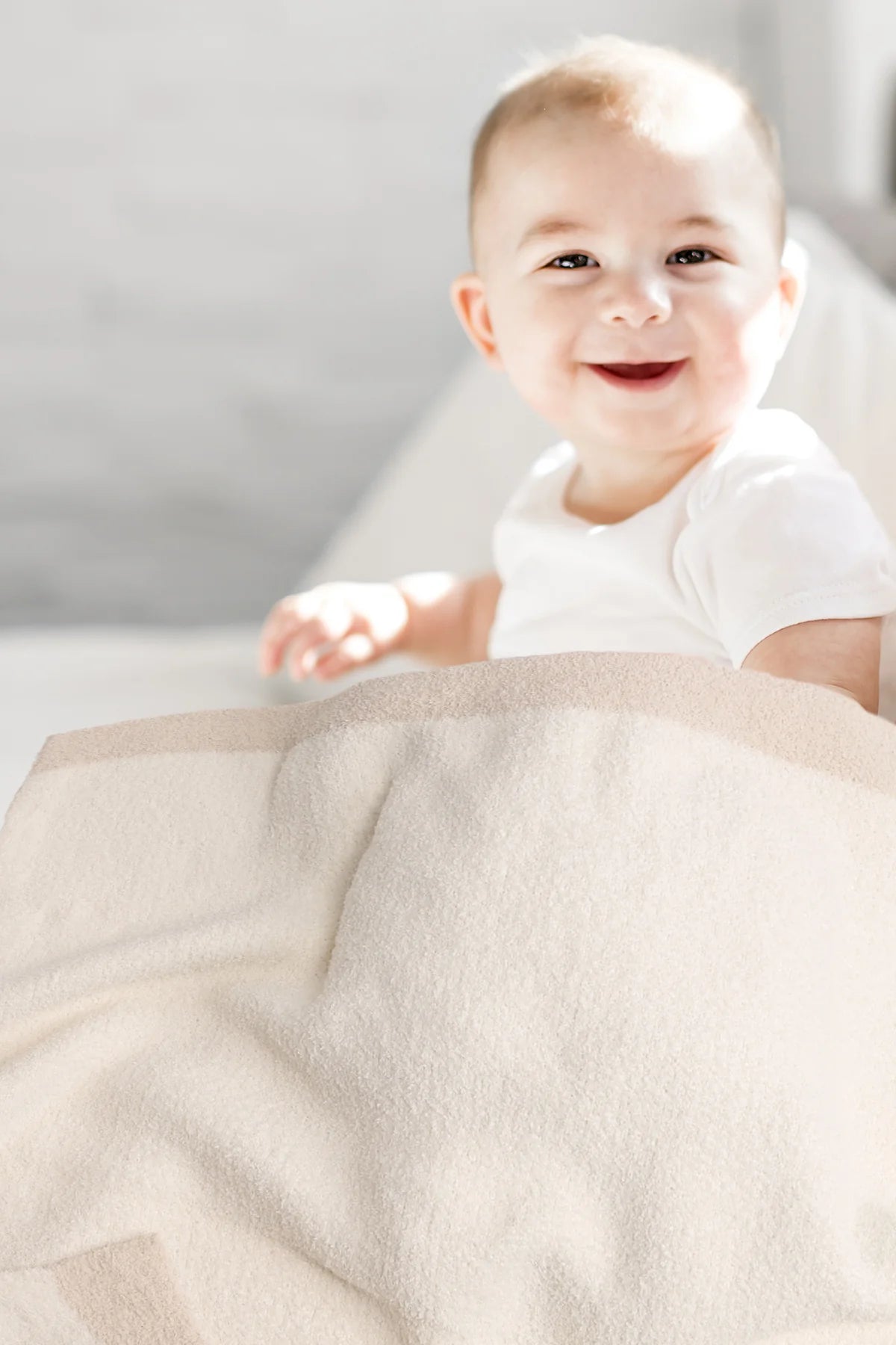 Children’s Ivory Luxury Soft Throw Blanket