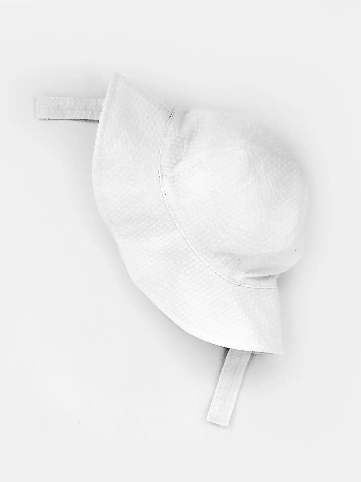 White Seersucker UPF 25+ Sunhat for Babies & Toddlers