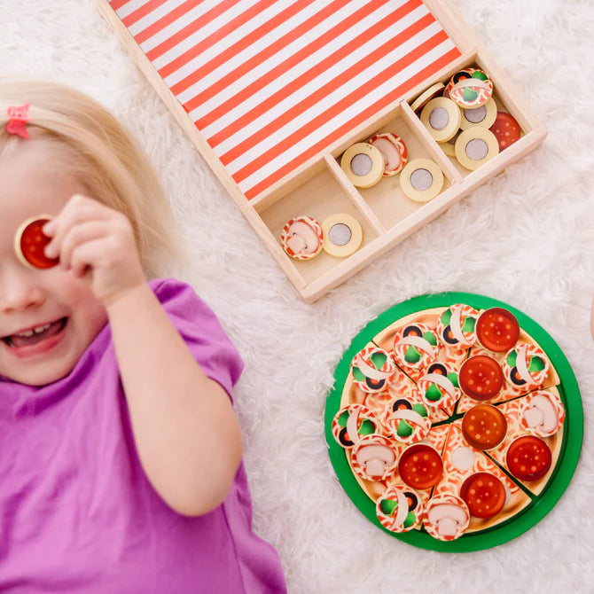 Wooden Pizza Party Play Set