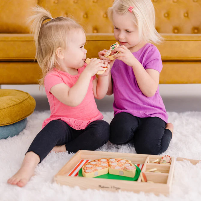 Wooden Pizza Party Play Set