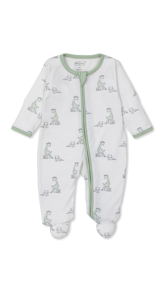 Giraffe Happiness Zipper Footie