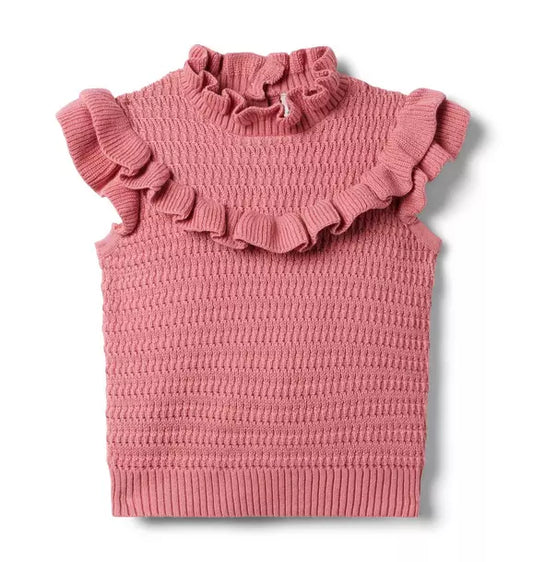 Ruffle Sweater Top