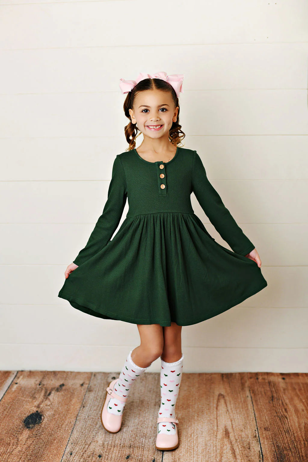 Pine Bamboo Pocket Dress