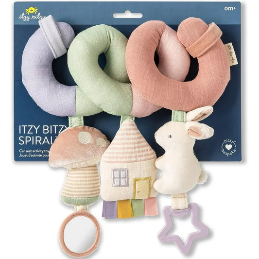 Pastel Itzy Bitzy Spiral Car Seat Activity Toy