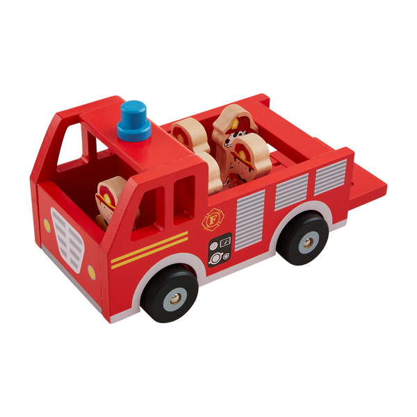 Fire Truck Wood Vehicle Set