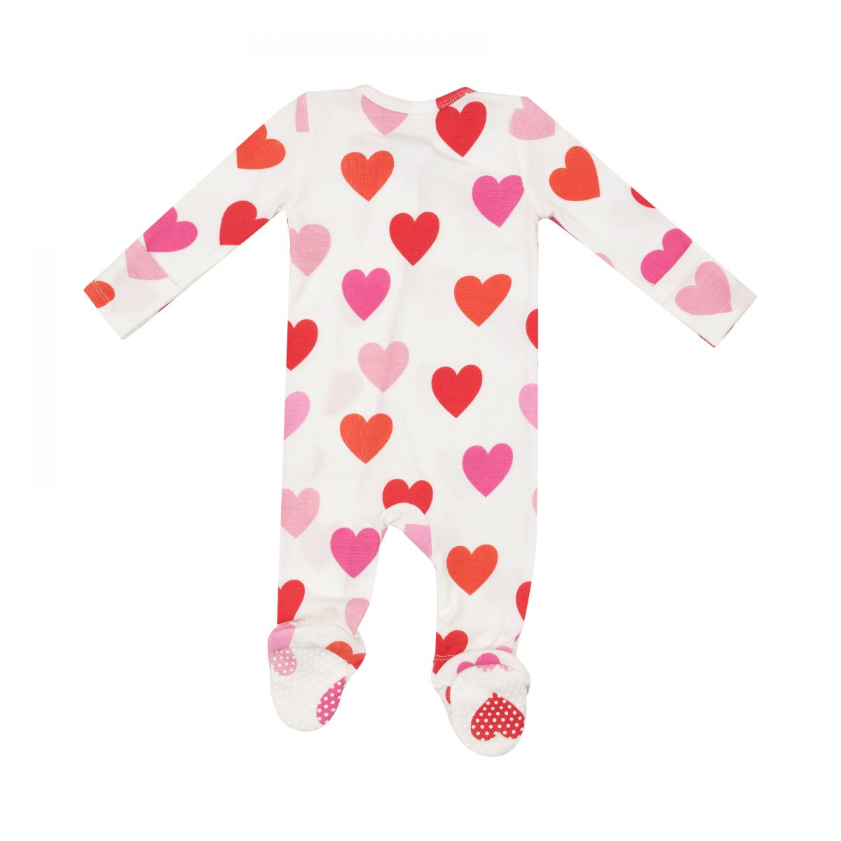 Big Hearts 2-Way Zipper Footie