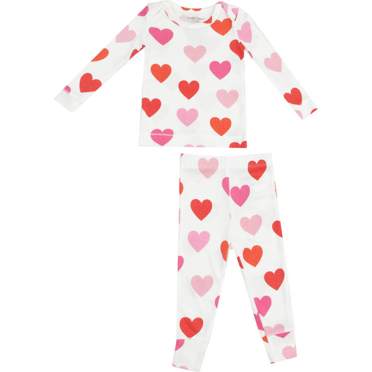 Big Hearts Long Sleeve Loungewear Set