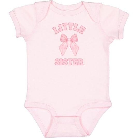 Little Sister Bow Short Sleeve Bodysuit