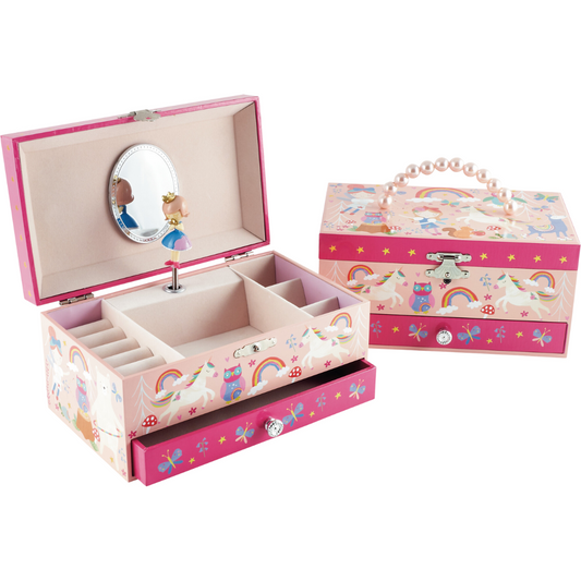 Rainbow Woodland Musical Jewelry Box