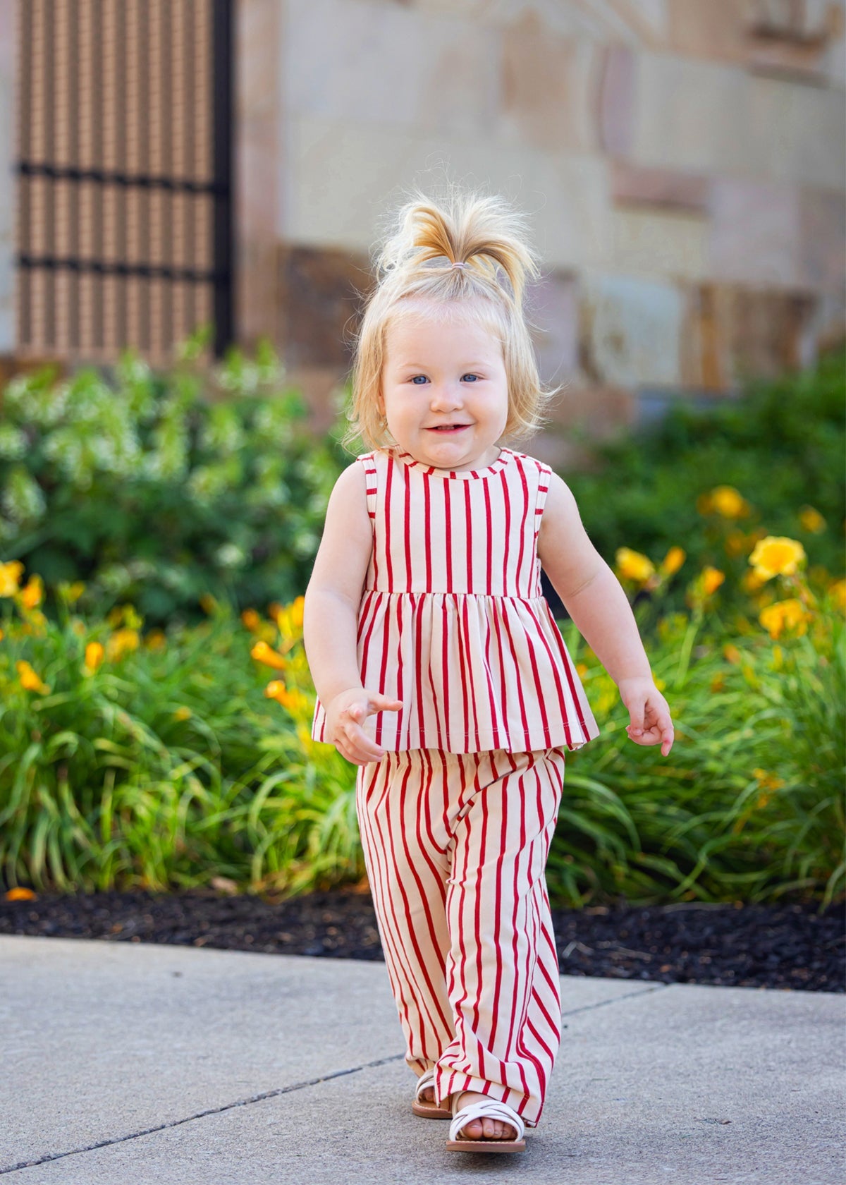 Terracotta Stripe 2 Piece Set